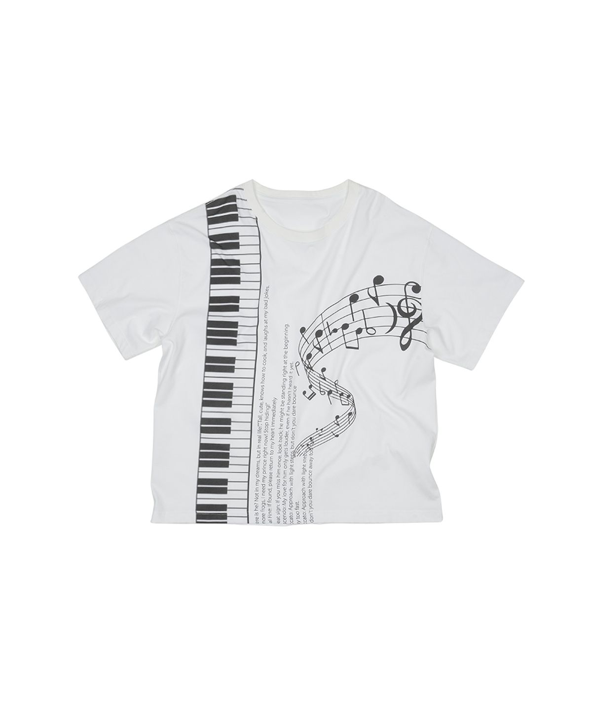 그레일즈(GRAILZ) PIANO GRAPHIC T-SHIRT [WHITE]