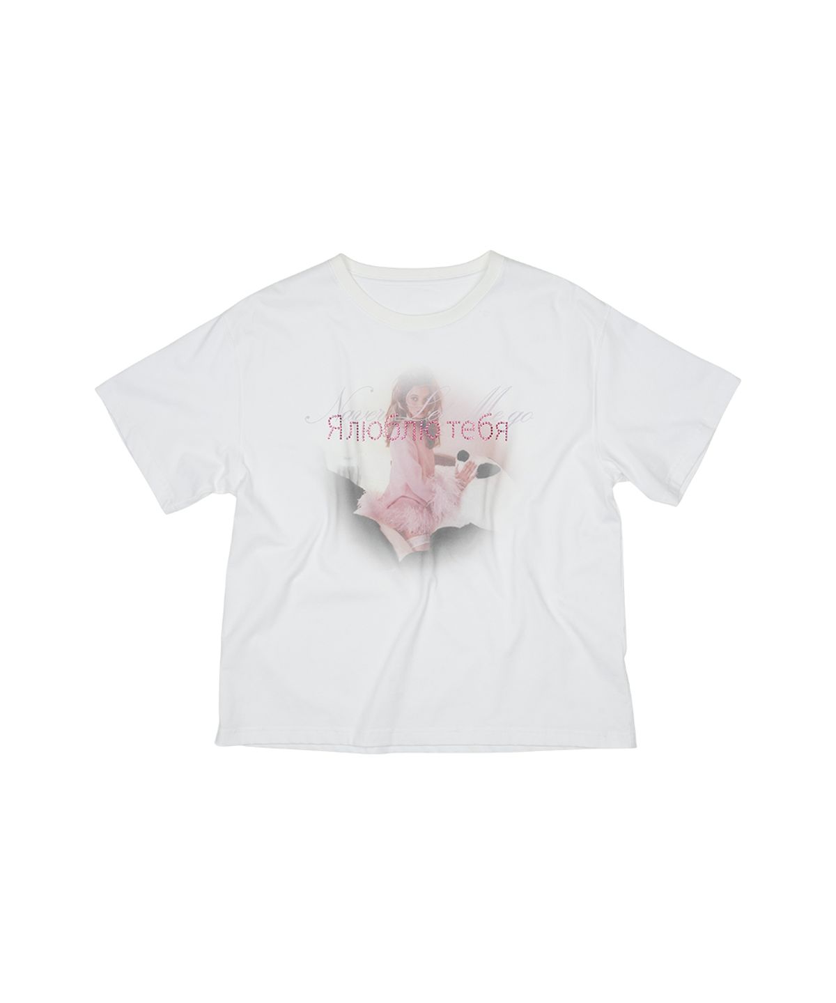 그레일즈(GRAILZ) OVER GRAPHIC CRYSTAR T-SHIRT [WHITE]