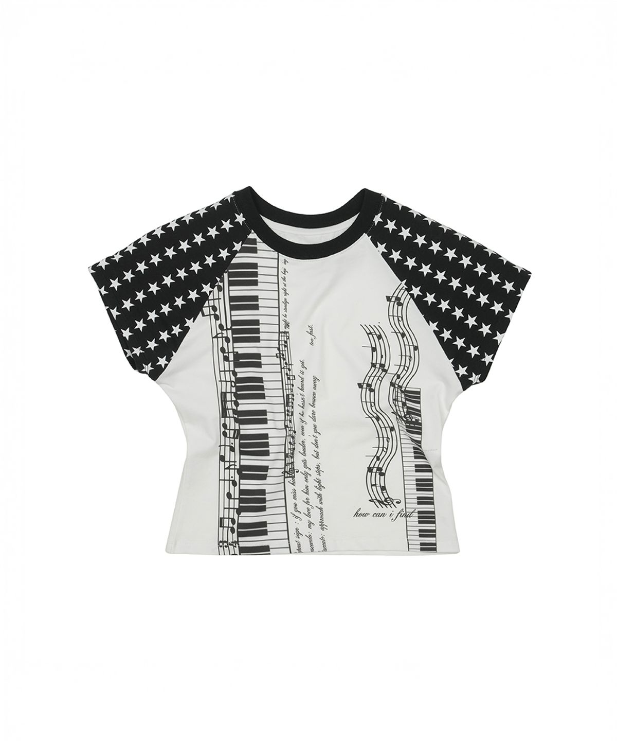 그레일즈(GRAILZ) MUSIC NOTE RAGLAN T-SHIRT [WHITE]