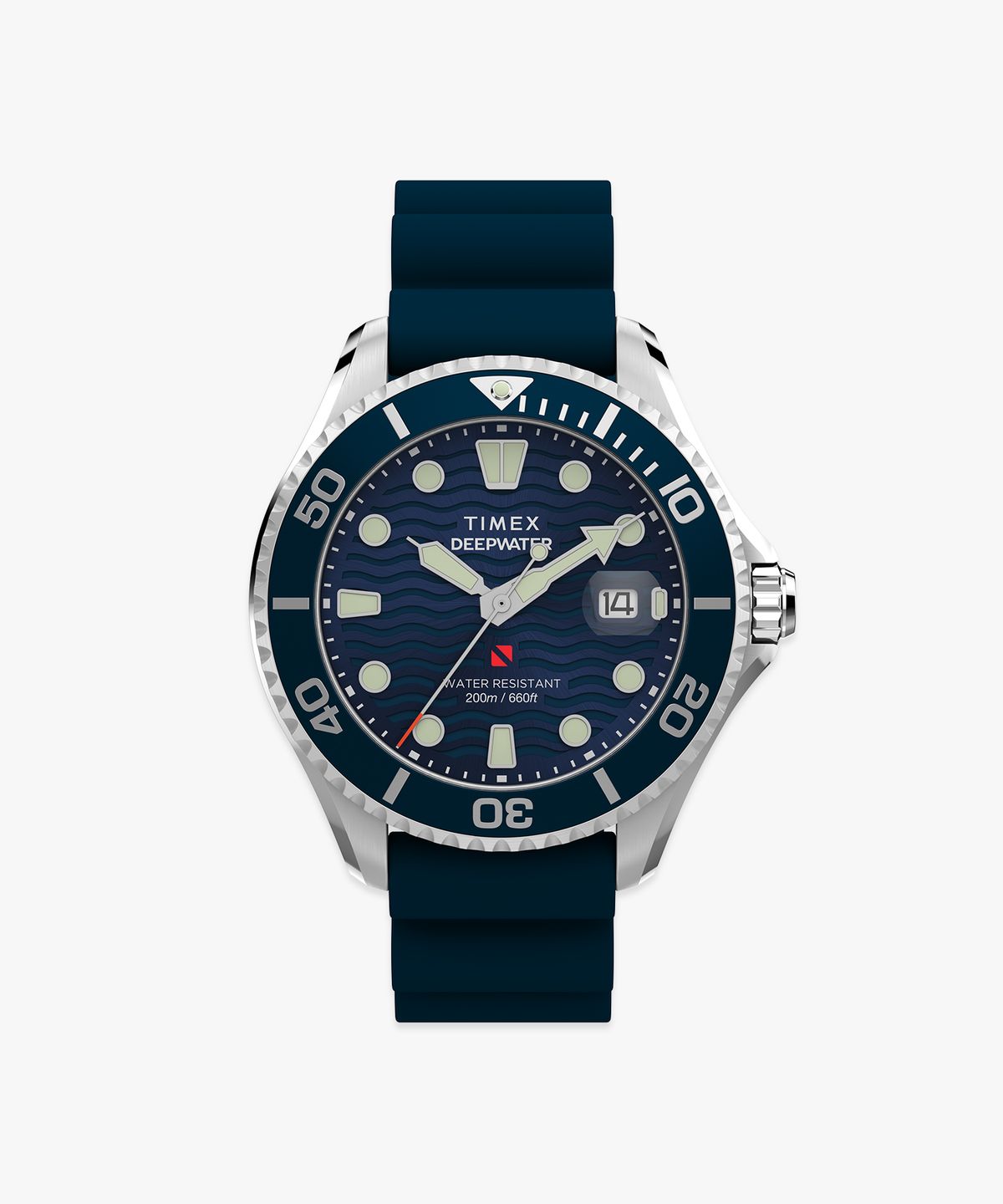 타이맥스(TIMEX) 딥워터 메리디안200 러버스트랩 방수시계 44mm