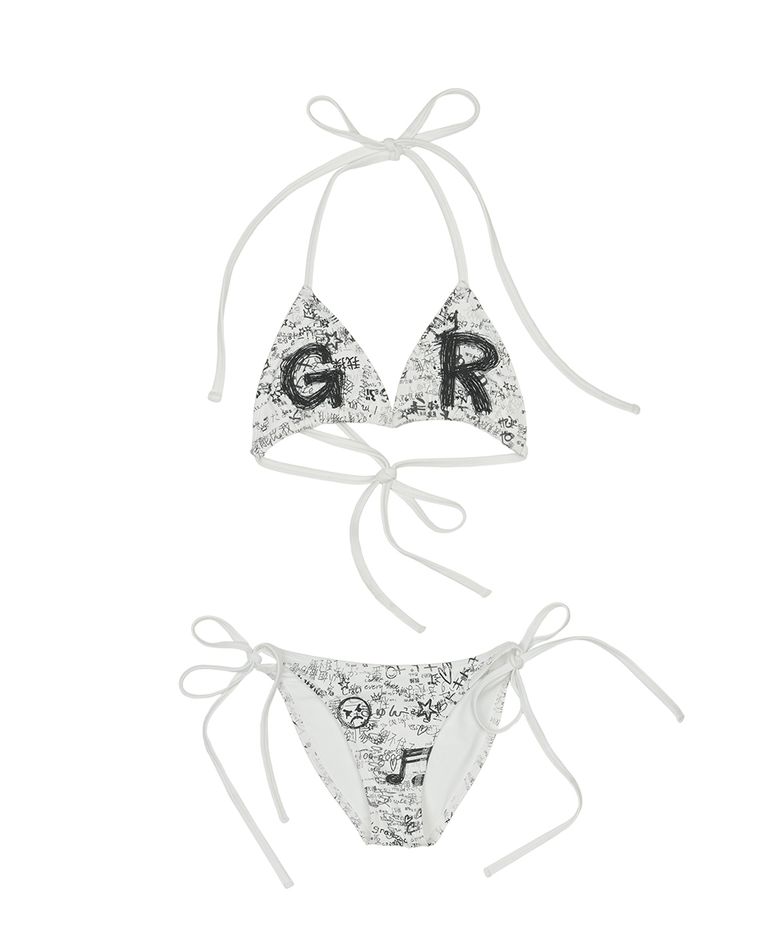 GR GRAFFITI BIKINI [WHITE]