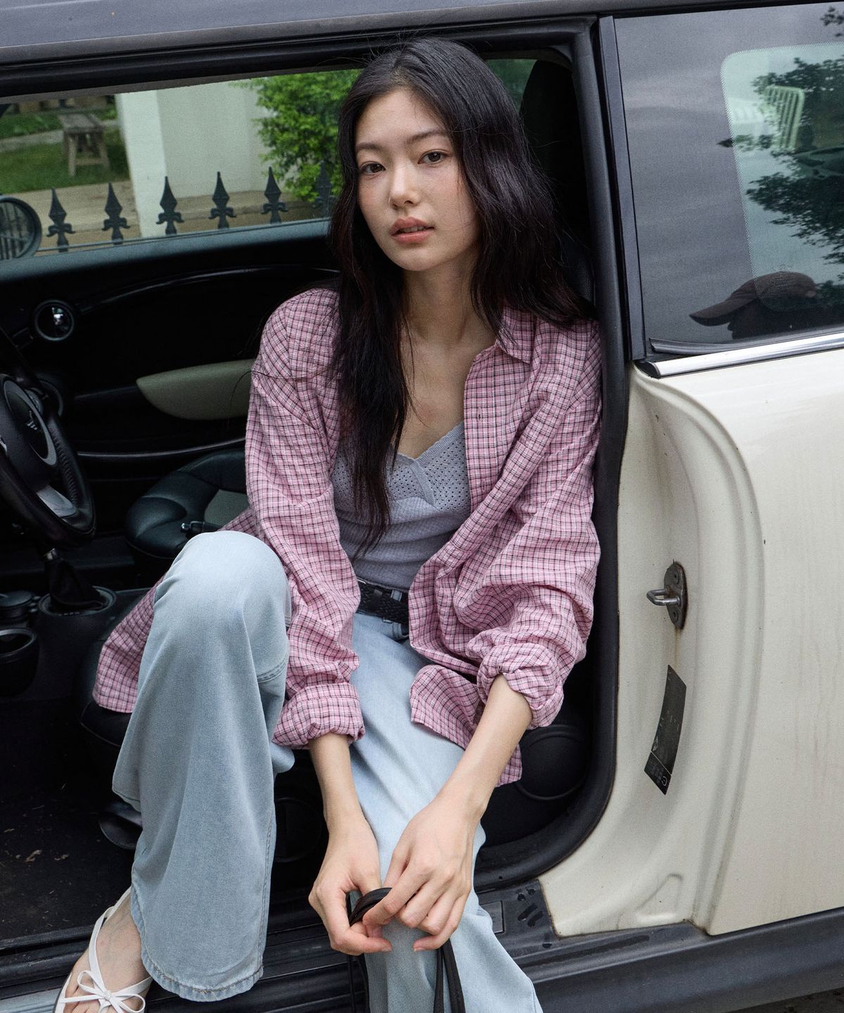 무드인사이드 우먼(MOOD INSIDE WOMAN) (woman) 레이지 썸머 체크셔츠_2Color