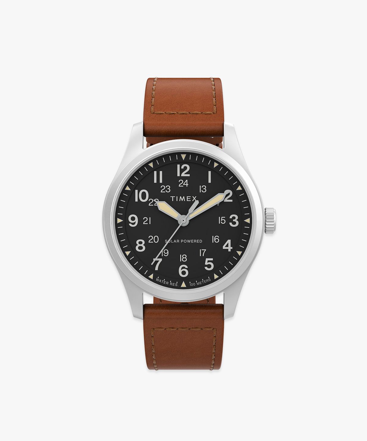 타이맥스(TIMEX) 익스페디션 필드워치 태양광 충전 가죽시계 36mm