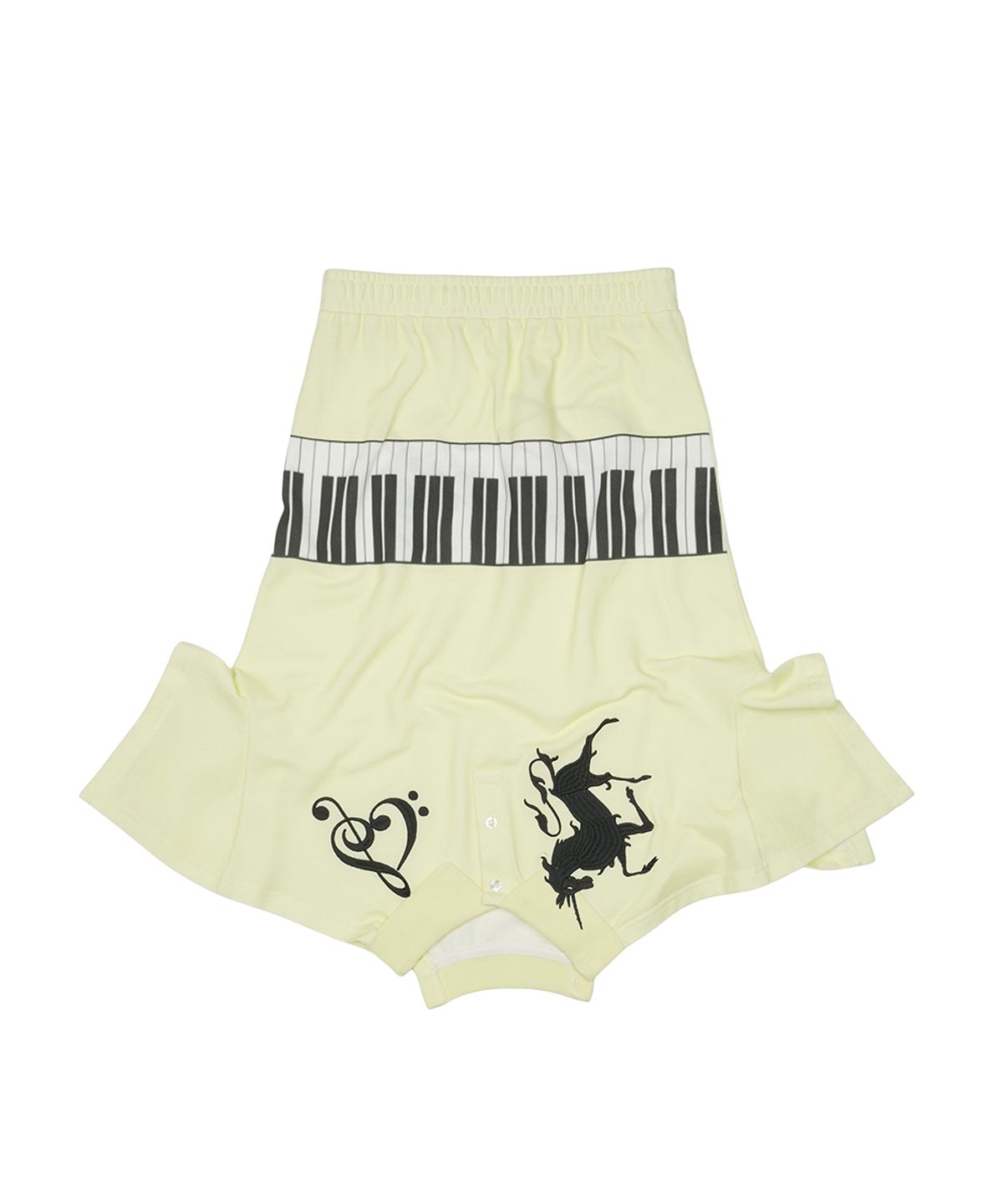 그레일즈(GRAILZ) UPSIDE DOWN PK T-SHIRT SKIRT [YELLOW]