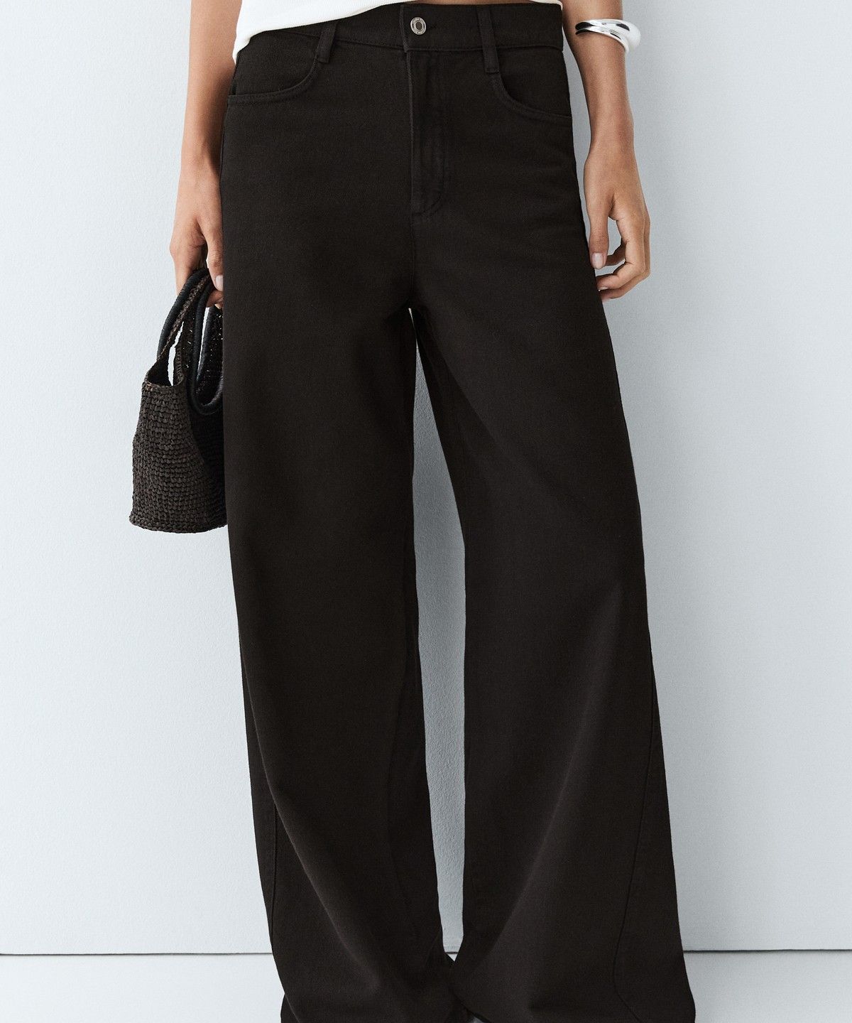 마시모두띠(MASSIMO DUTTI) 플루이드 와이드 레그 진
