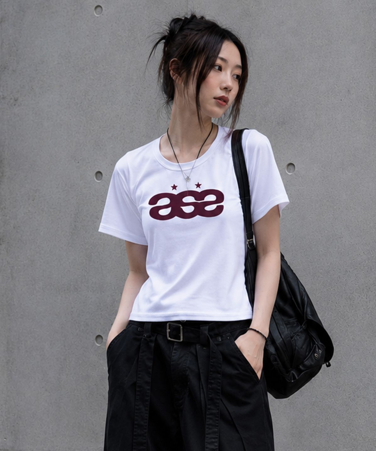 페이드(PEID) PD ase 슬림핏 반팔티 화이트