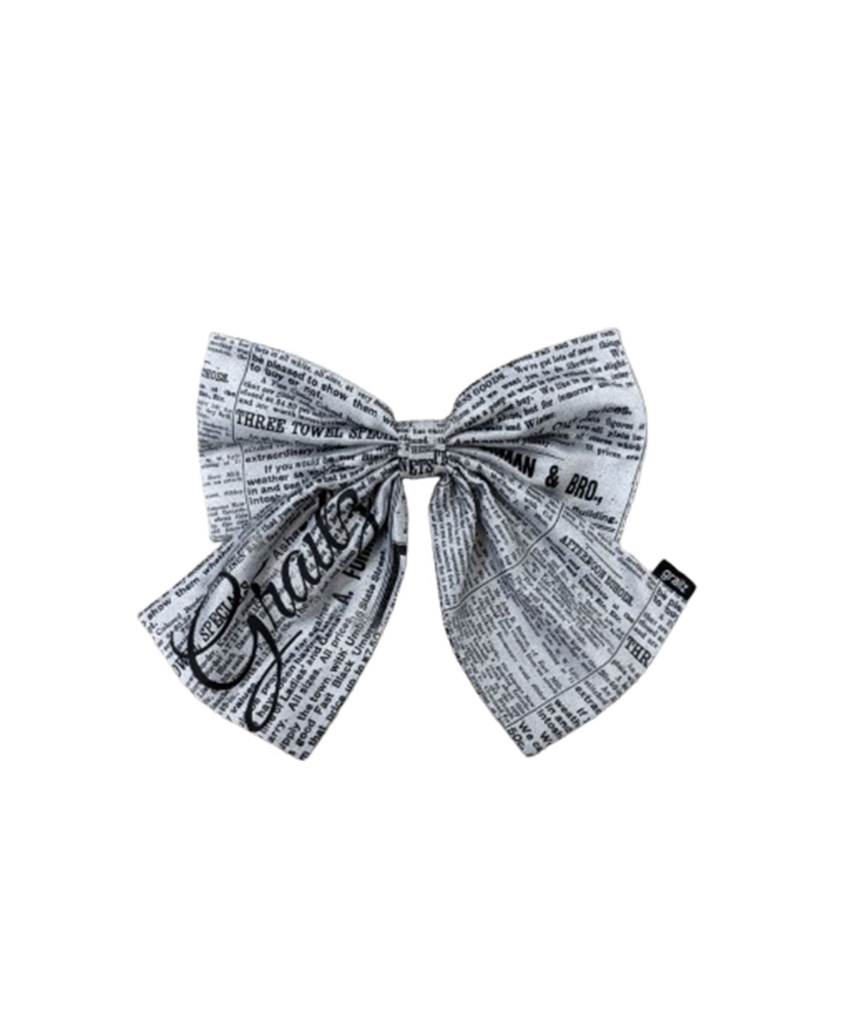 그레일즈(GRAILZ) OVER SIZE RIBBON PIN [GRAY]