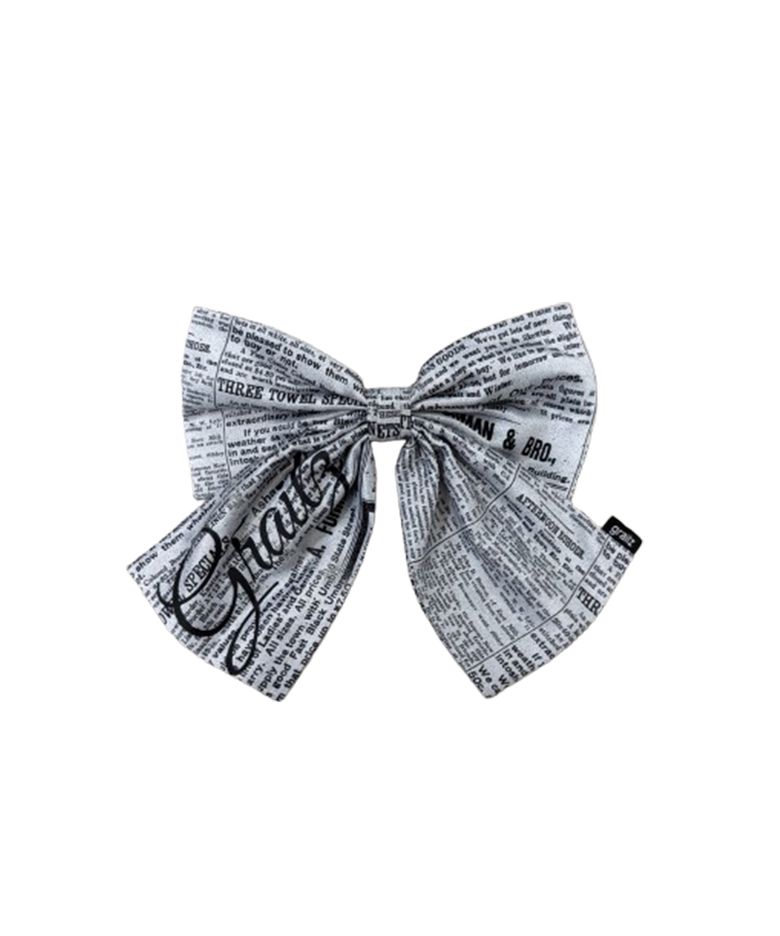 OVER SIZE RIBBON PIN [GRAY]