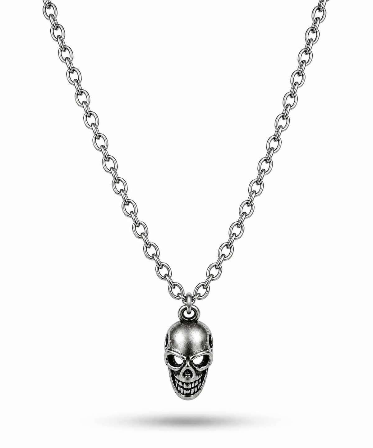 마크-4(MARK-4) SMALL SKULL NECKLACE