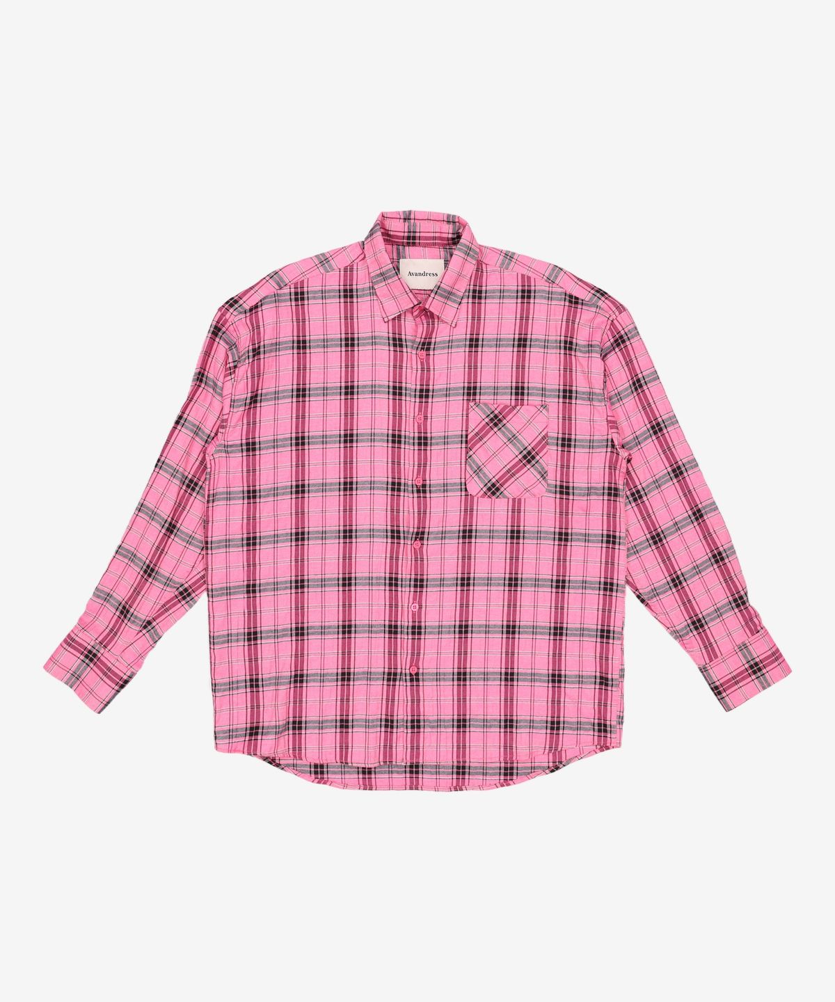 어반드레스(AVANDRESS) Legacy Linkle Check Overfit Rollup Shirt - 2COL M