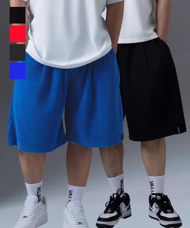2pack 테리 와이드 6부 원턱 버뮤다 쇼츠