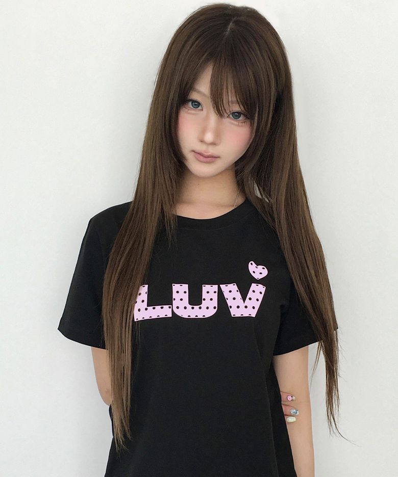 SY LUV DOT TEE(BLACK)