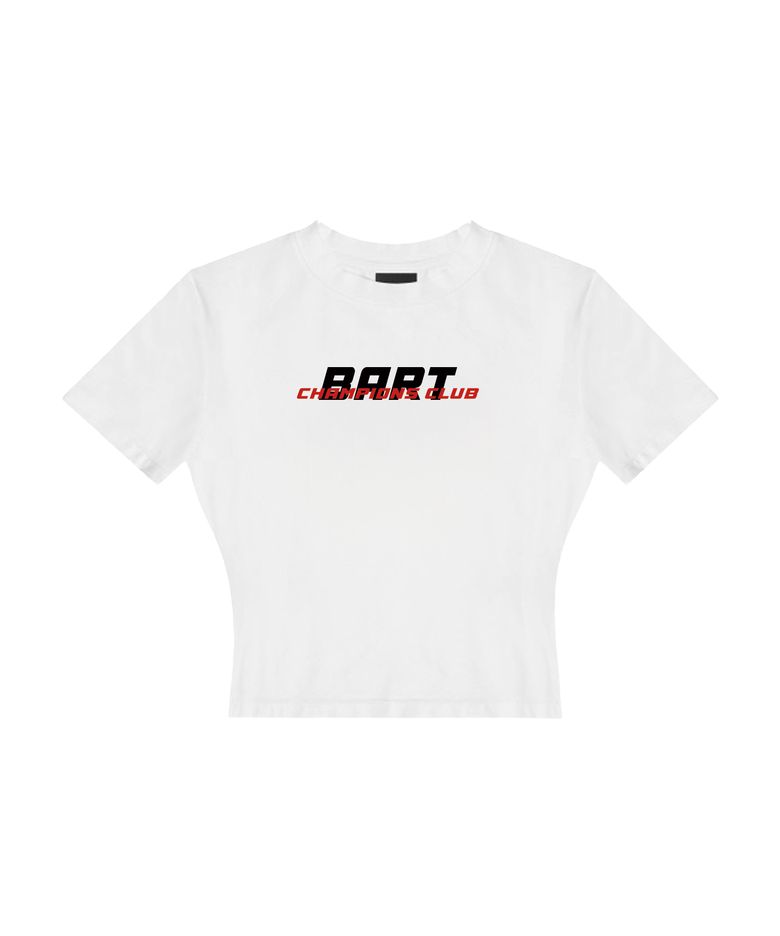 우먼스 BART 클럽 크롭 티셔츠_화이트