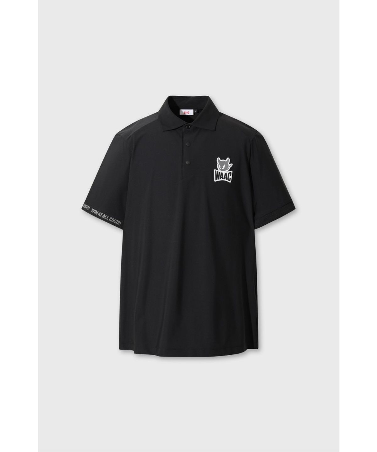 왁(WAAC) PLAYER S EDITION Men Emblem Basic Cool Polo WMTCM26210BKX