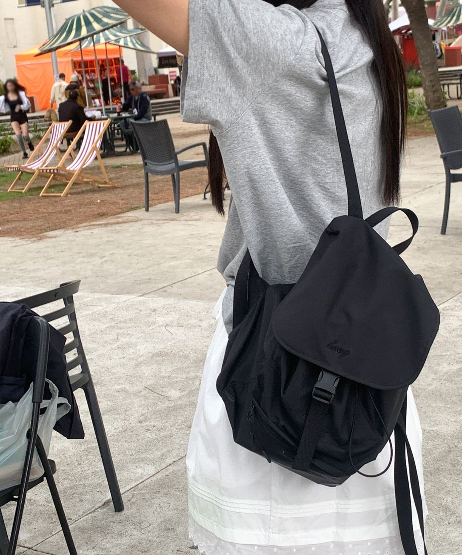 MUSINSA | haag a popo backpack (black)