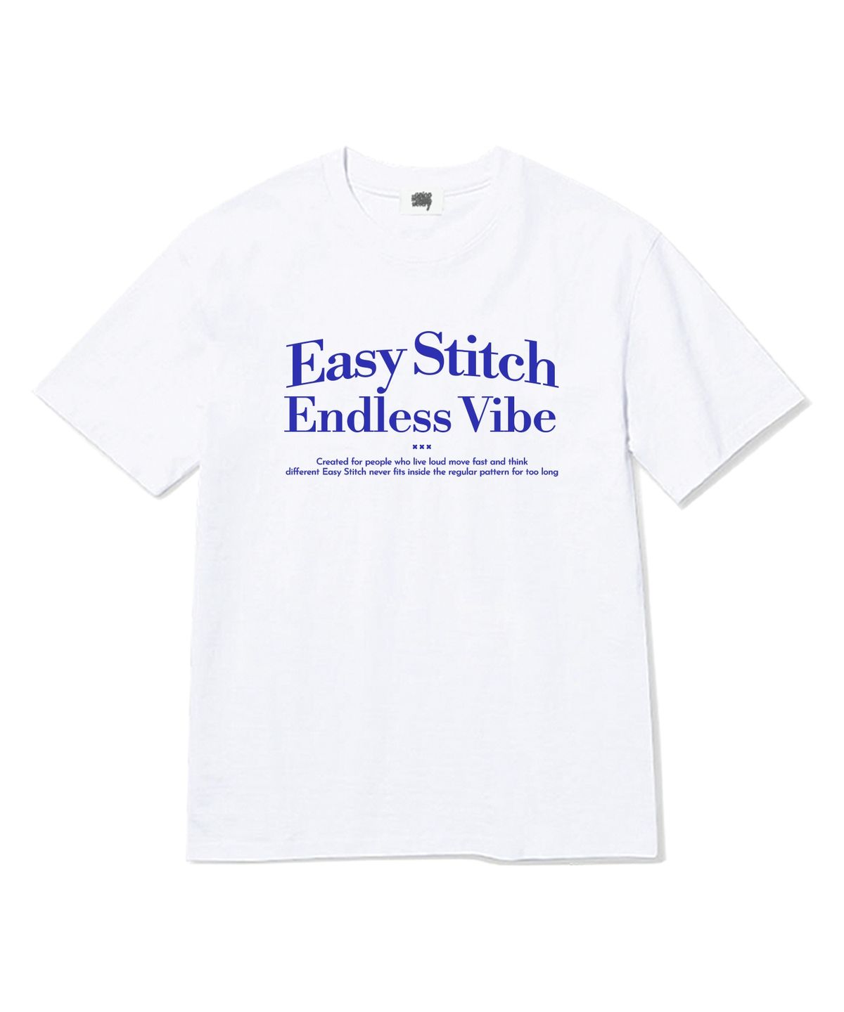 이지스티치(EASY STITCH) 이지바이브 반팔티셔츠 화이트