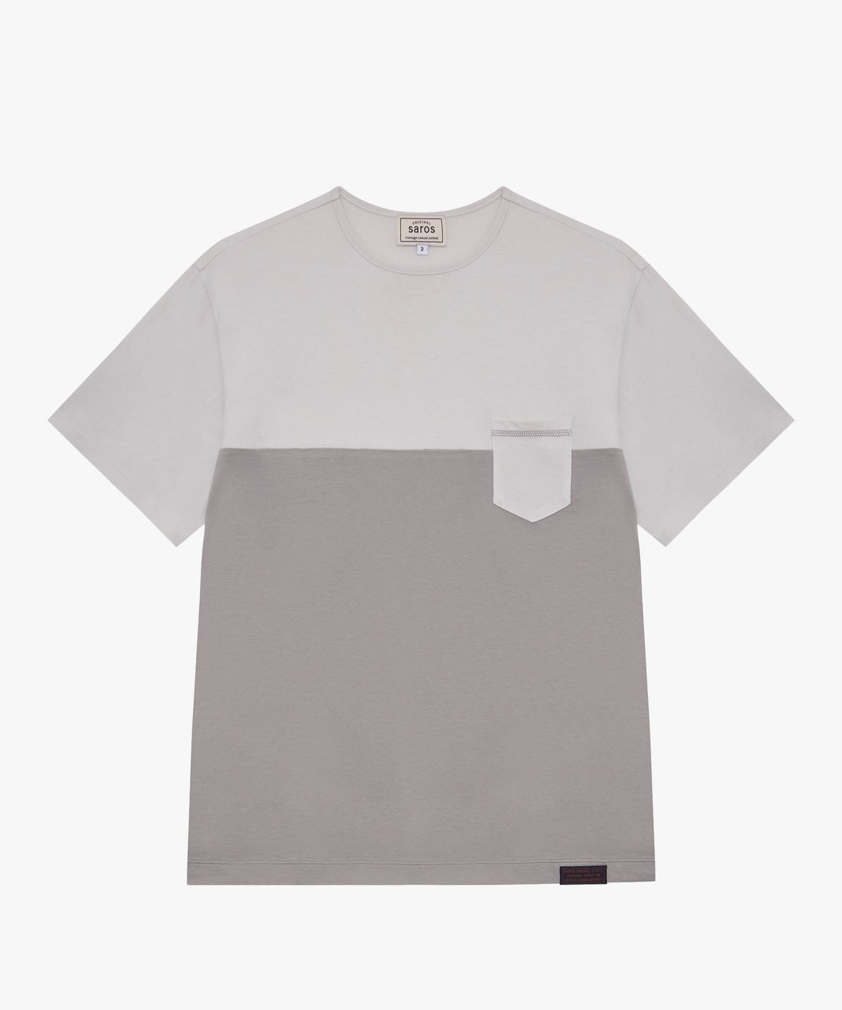 사로스(saros) Saros Half Pocket T -Shirt - Light Gray(2)