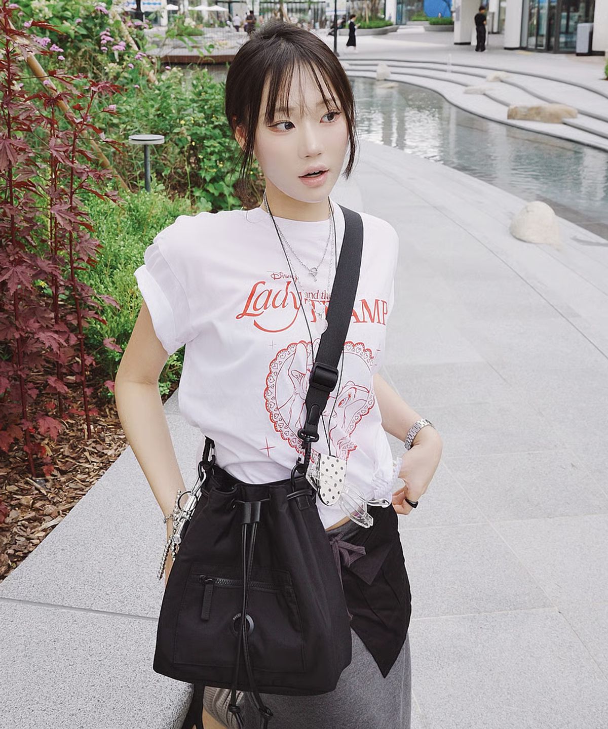 델시(DELSEY) 아를 버킷백 블랙
