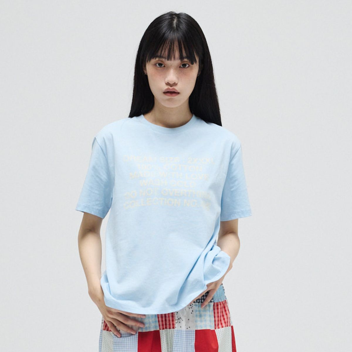 핀카(FINCA) 드림 사이즈 2XXXL 티셔츠_소프트 블루 2size