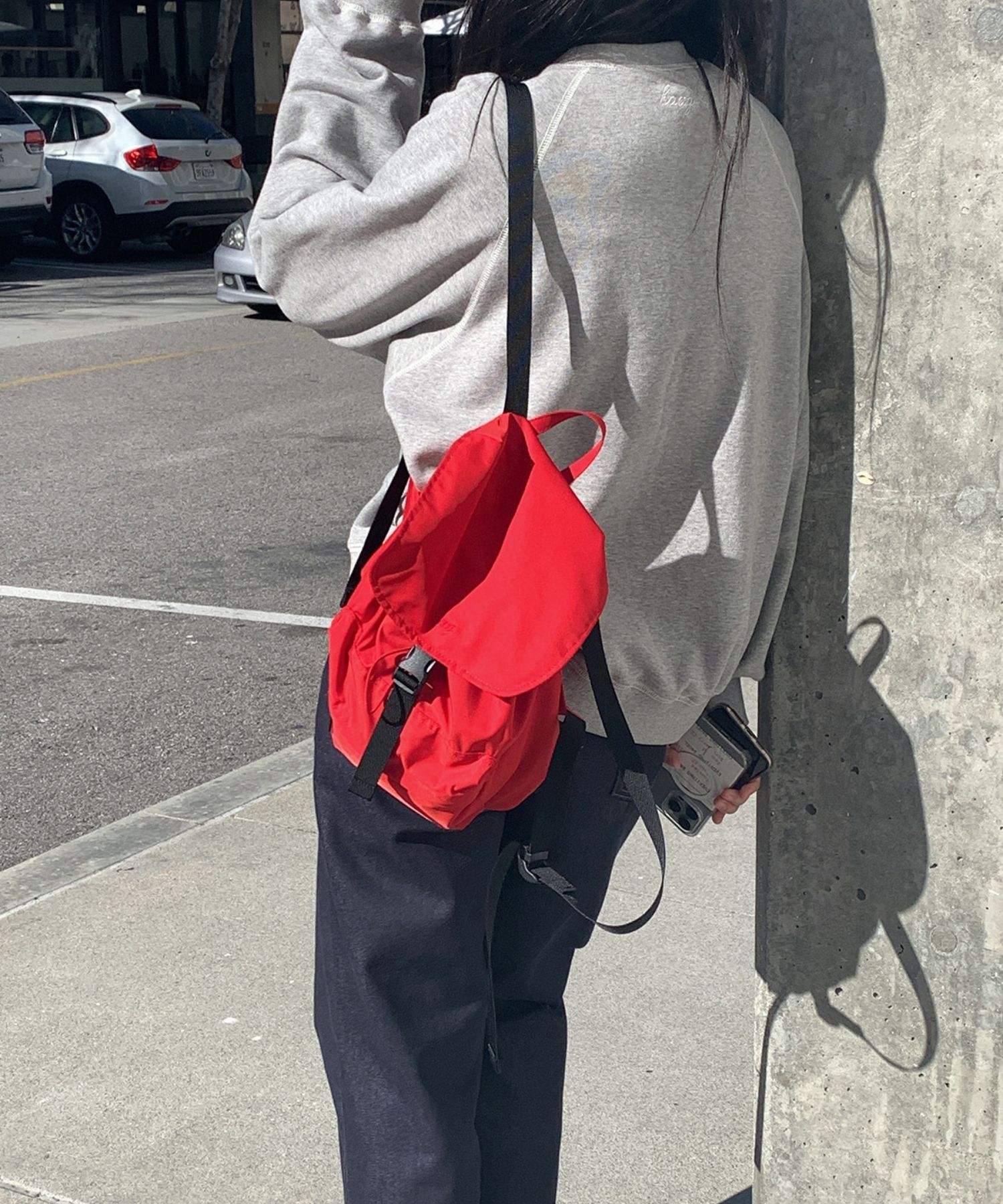 MUSINSA | haag a popo backpack (red)