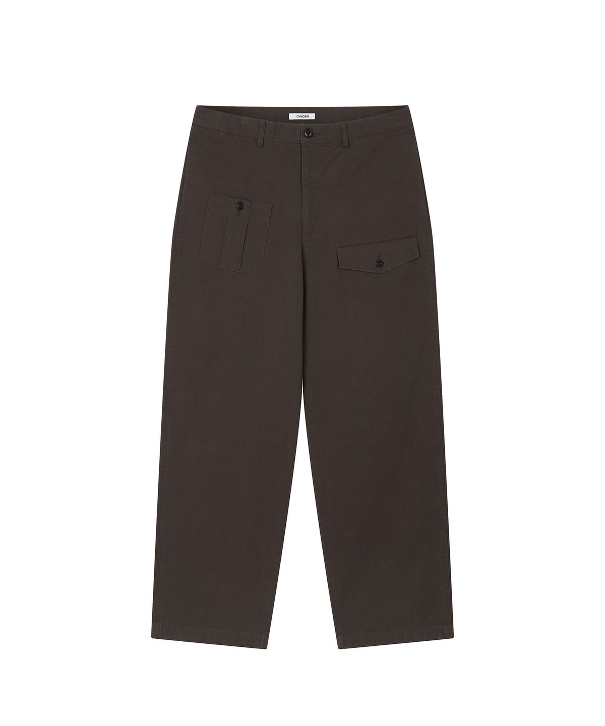 신더(CINDER) STRUCTURAL STRAIGHT PANTS - BROWN