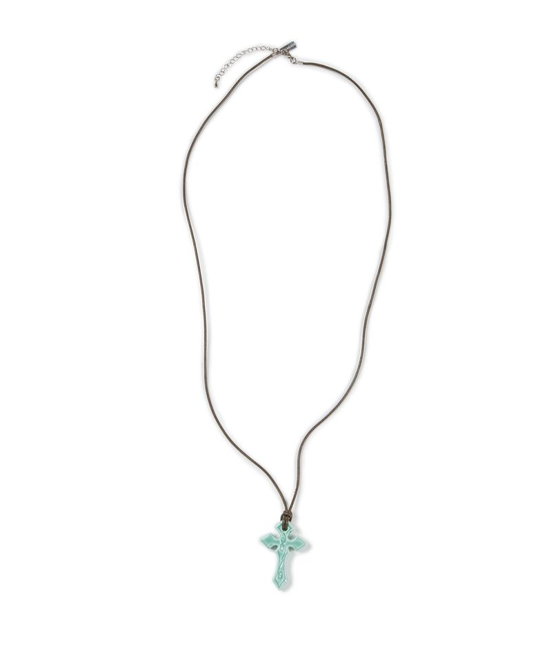 Ceramic CROS2 Necklace (Mint)