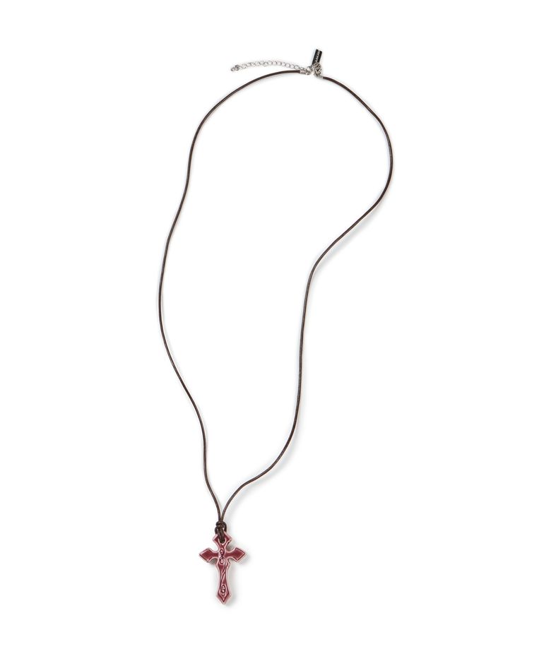 Ceramic CROS2 Necklace (Red)