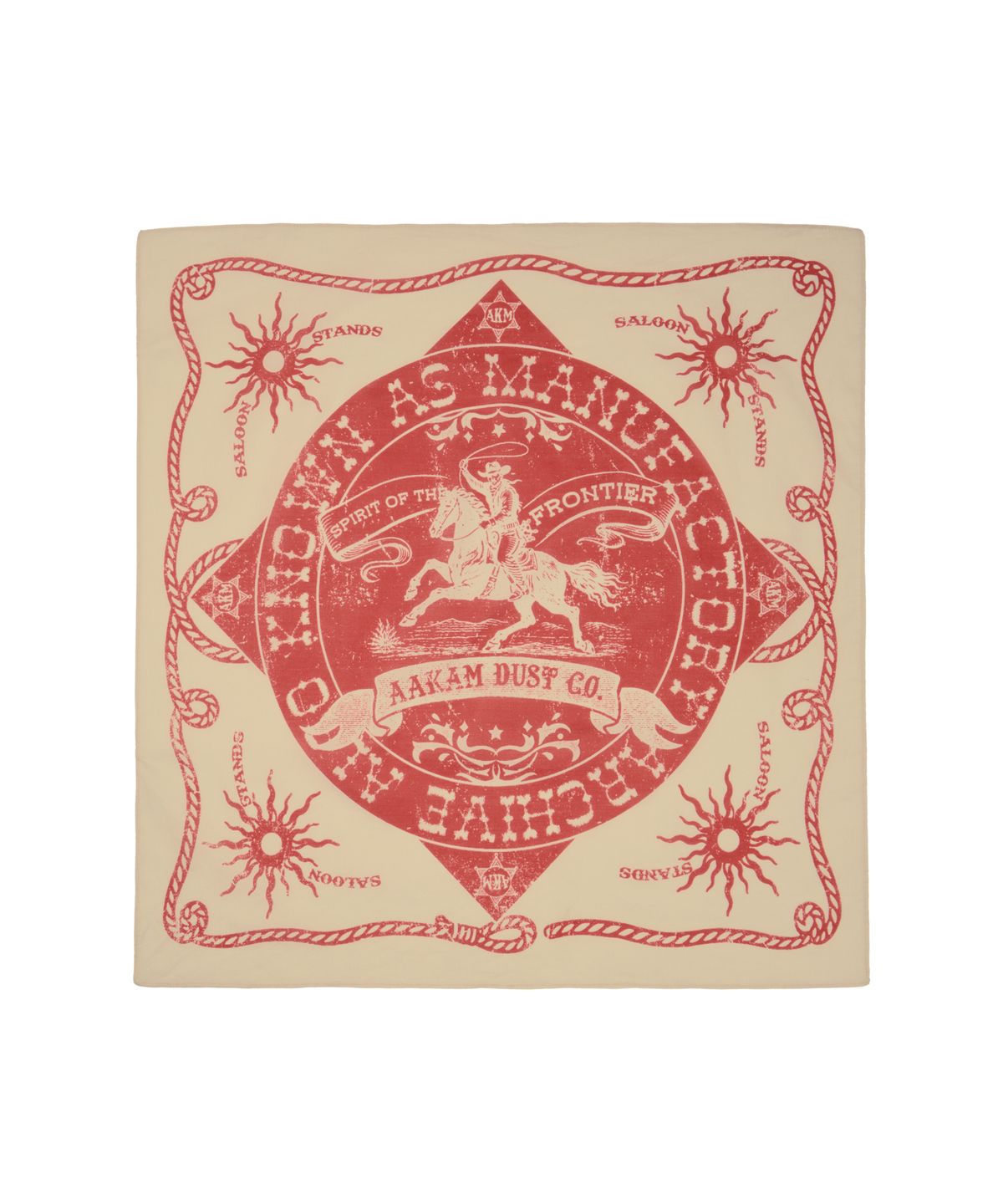 아캄(AAKAM) Western Signature Bandana (Ivory)
