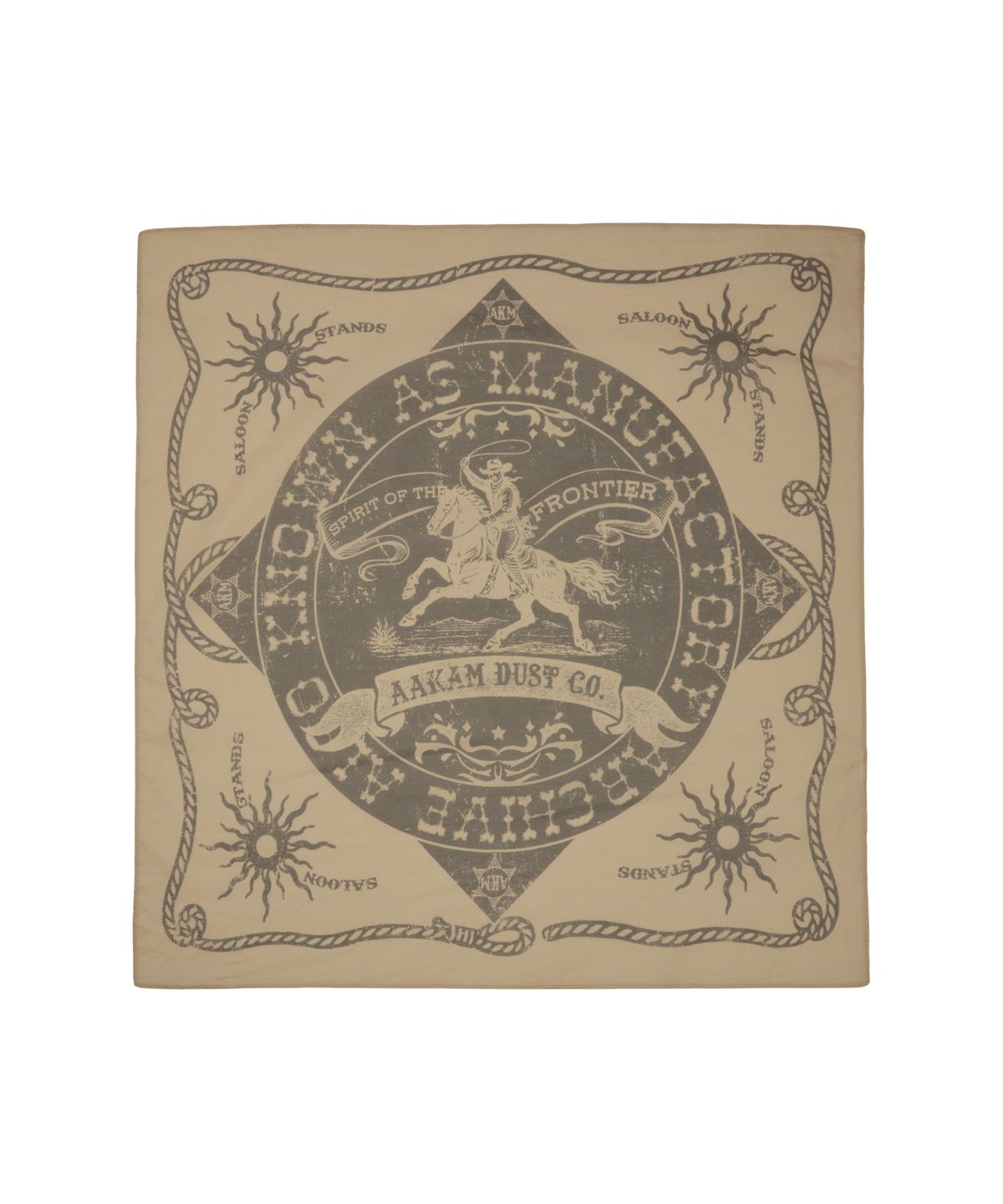 아캄(AAKAM) Western Signature Bandana (Beige)
