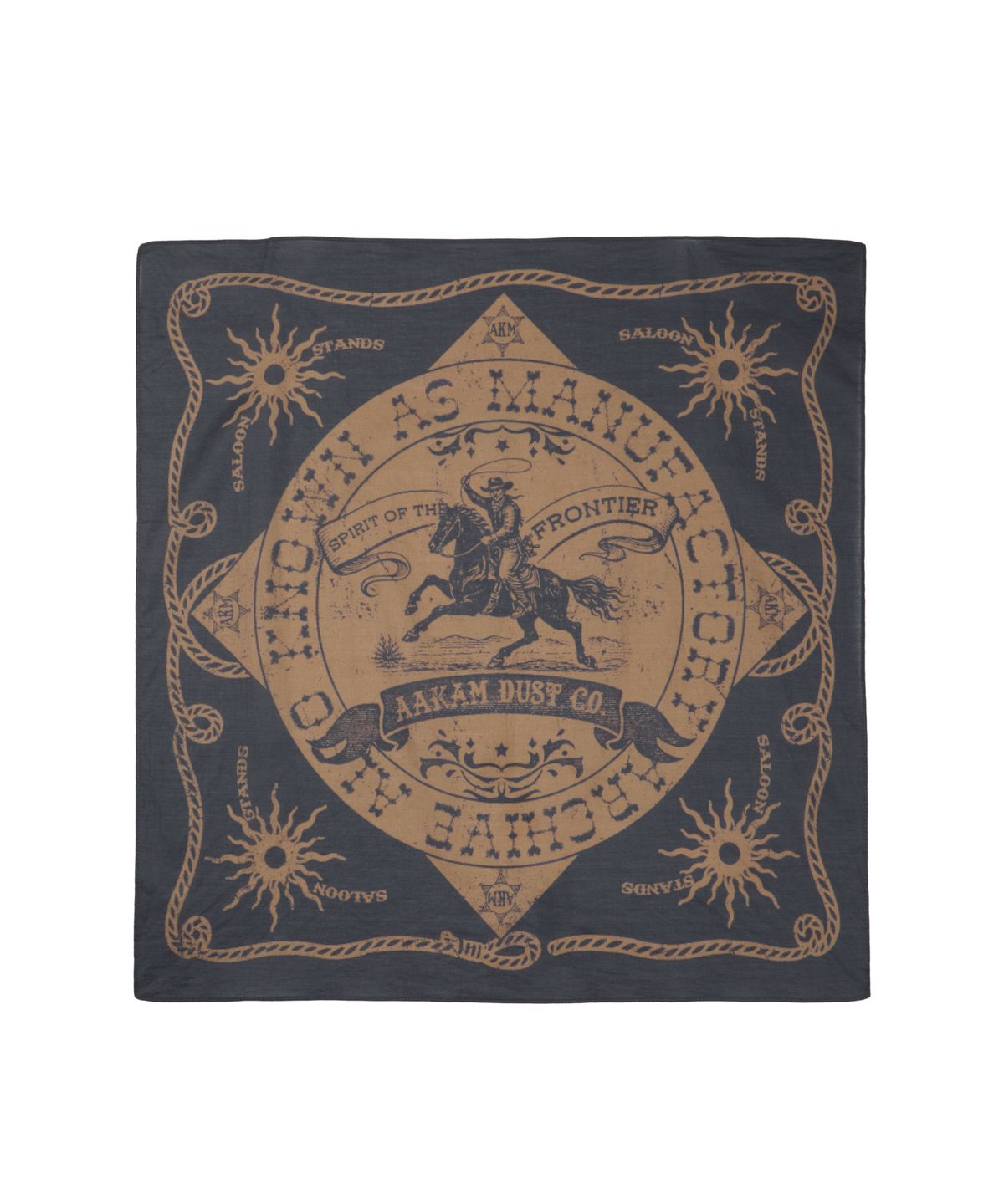 아캄(AAKAM) Western Signature Bandana (Navy)