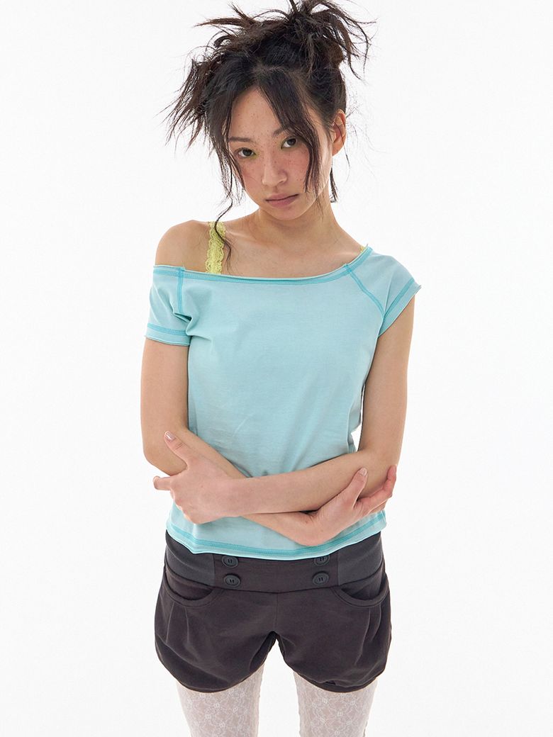 [2nd] Raw Line T-Shirt Mint