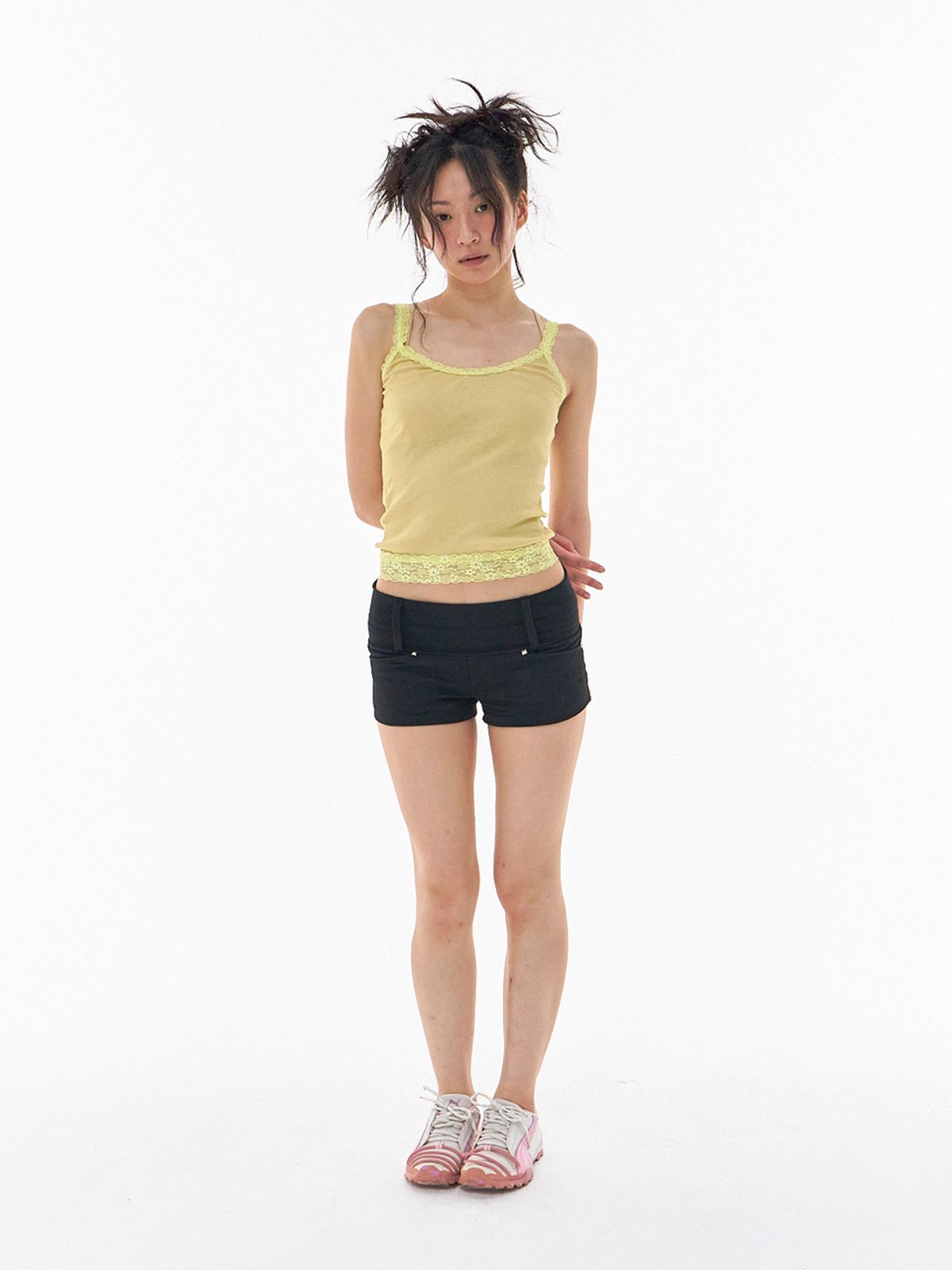 익스파이어드걸(EXPIRED GIRL) Rivet Micro Shorts Black
