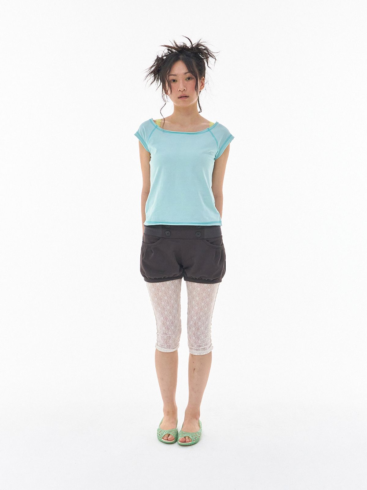 익스파이어드걸(EXPIRED GIRL) Mini Pumpkin Pants Charcoal