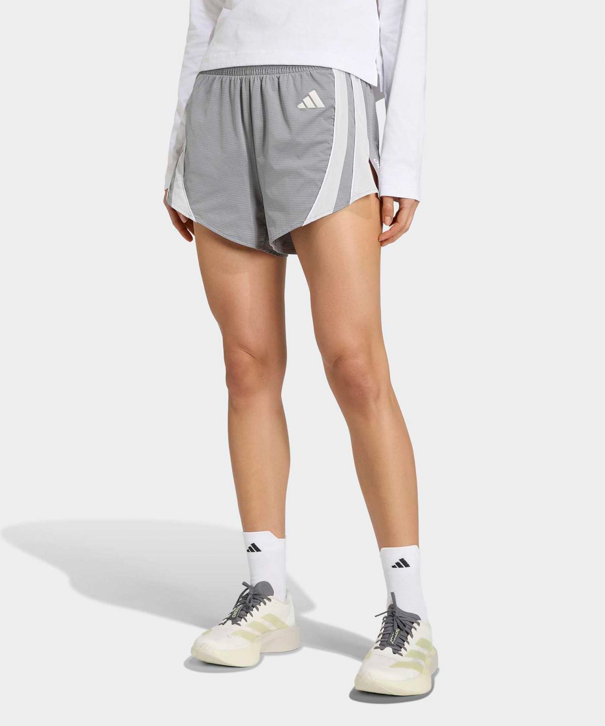 아디다스(ADIDAS) 아디제로 아카이브 러닝 쇼츠 - 그레이 / KT4854