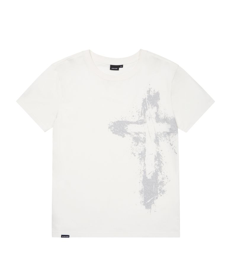 Splatter Painted CROS2 Half Top (White)