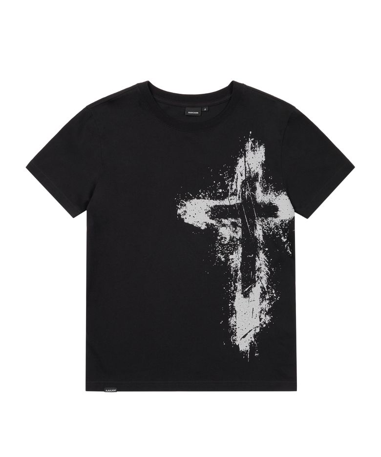 Splatter Painted CROS2 Half Top (Black)