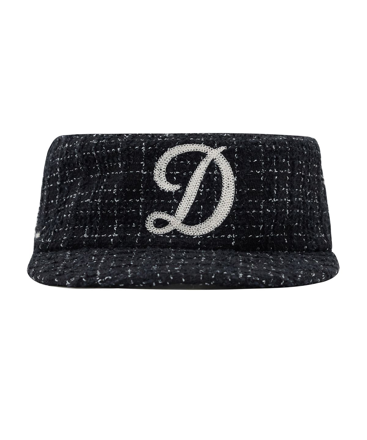 데프(DEF) PILLBOX CAP TWEED BLACK