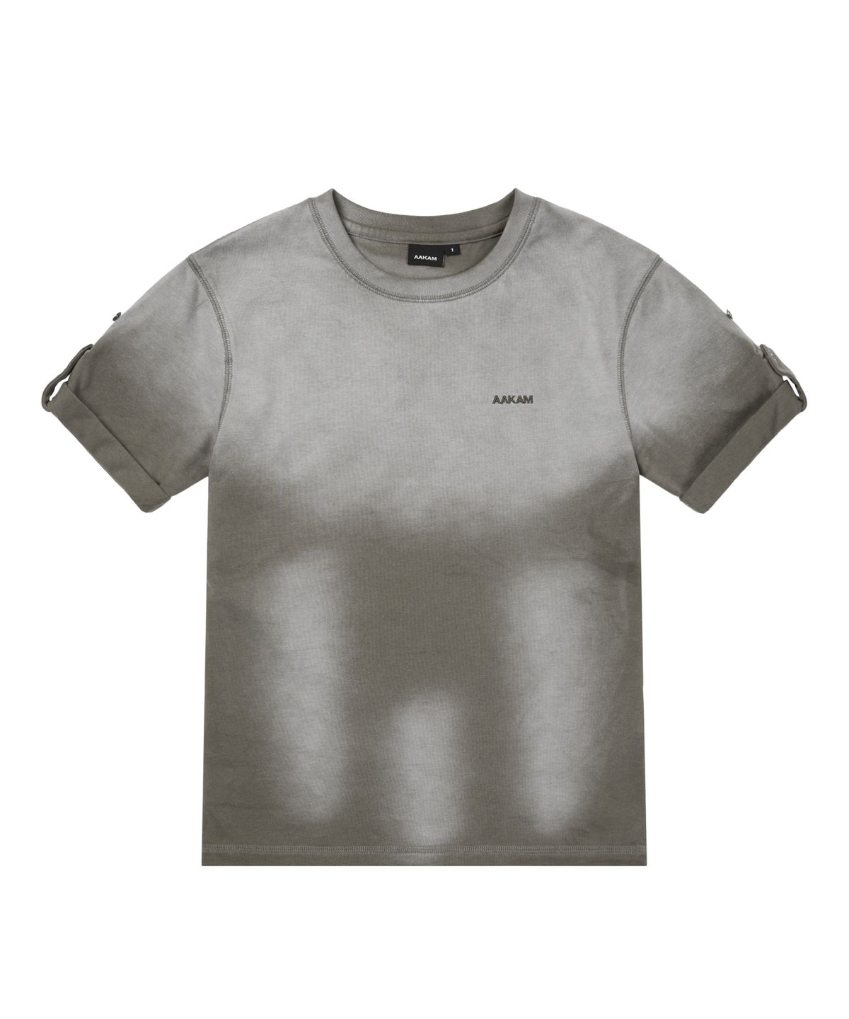 아캄(AAKAM) Dirty Mist Roll-up Half Top (Khaki)