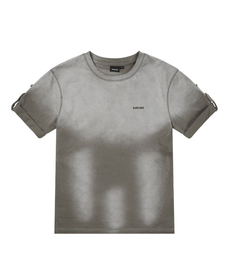 Dirty Mist Roll-up Half Top (Khaki)