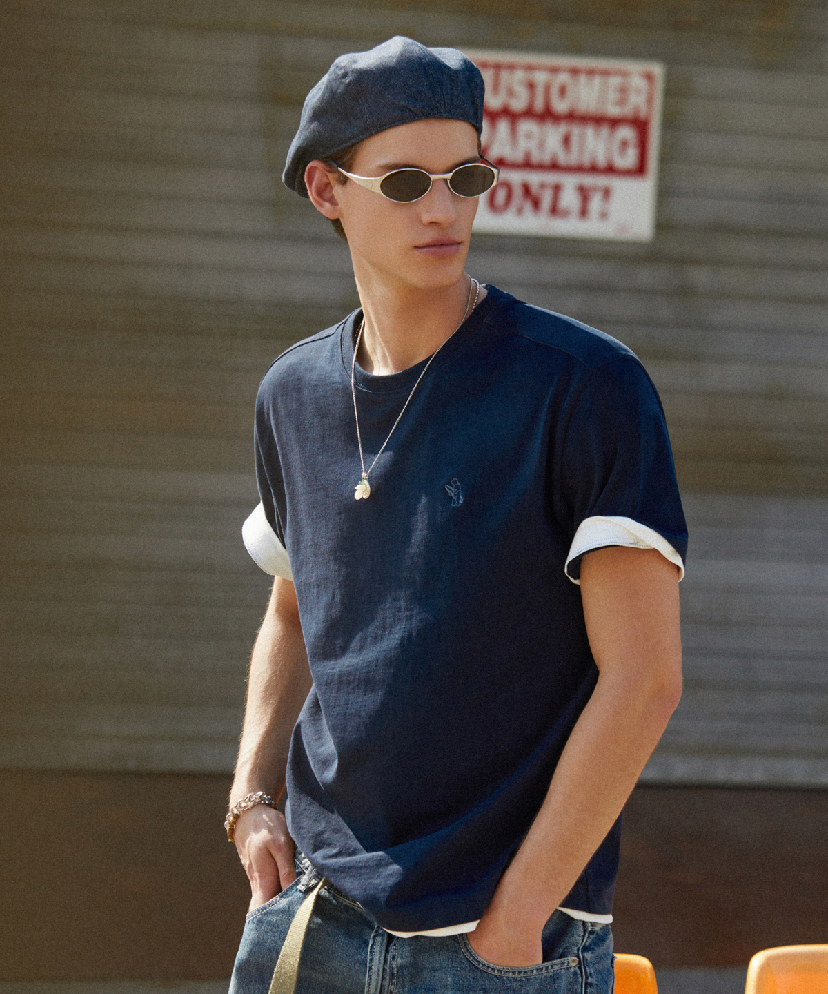 후아유(WHO.A.U) Layered Short Sleeve T-shirt / WHRAG3785U
