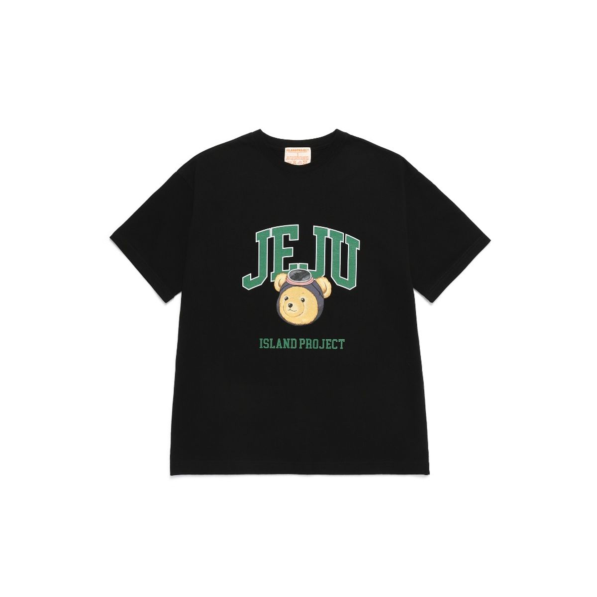 아일랜드 프로젝트(ISLAND PROJECT) Diver Bear Head T-shirt - Black