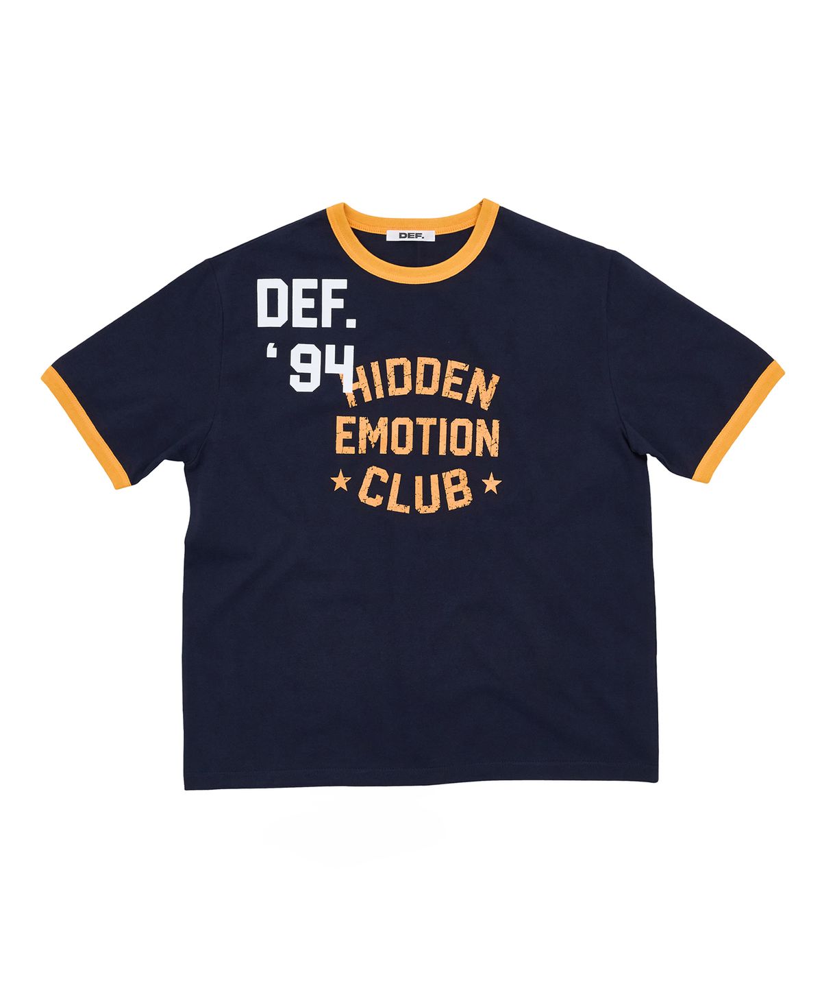 데프(DEF) DEF HIDDEN EMOTION CLUB 1/2 TEE NAVY