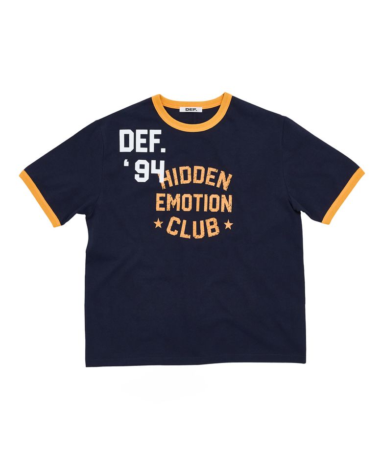 DEF HIDDEN EMOTION CLUB 1/2 TEE NAVY