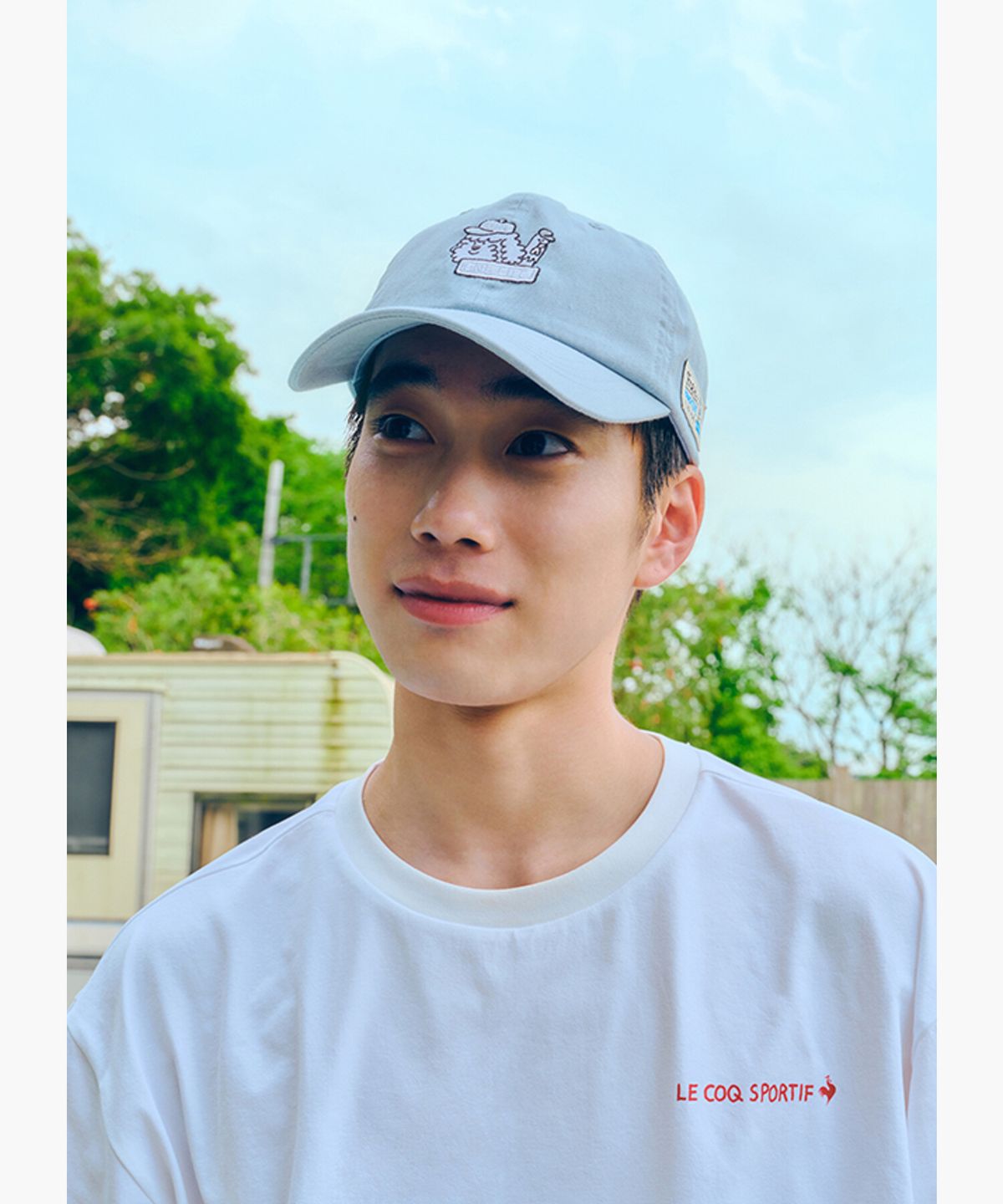 르꼬끄(LECOQ) 원라이프 콜라보 면트윌 볼캡 - 블루 QR323XCP73