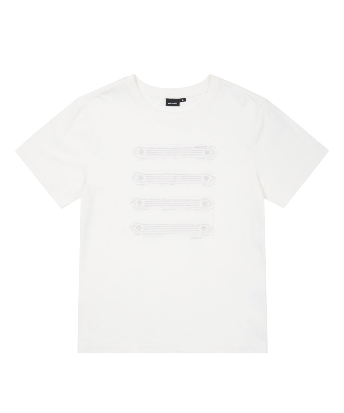 아캄(AAKAM) Napoleon Corded Half Top (White)