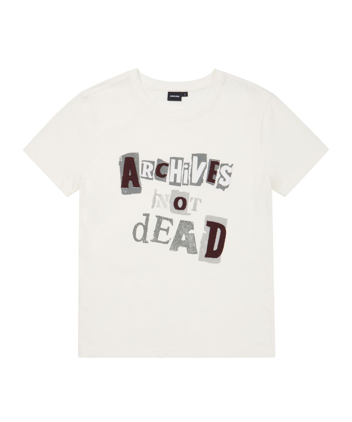 아캄(AAKAM) Archives Not Dead Half Top (White)