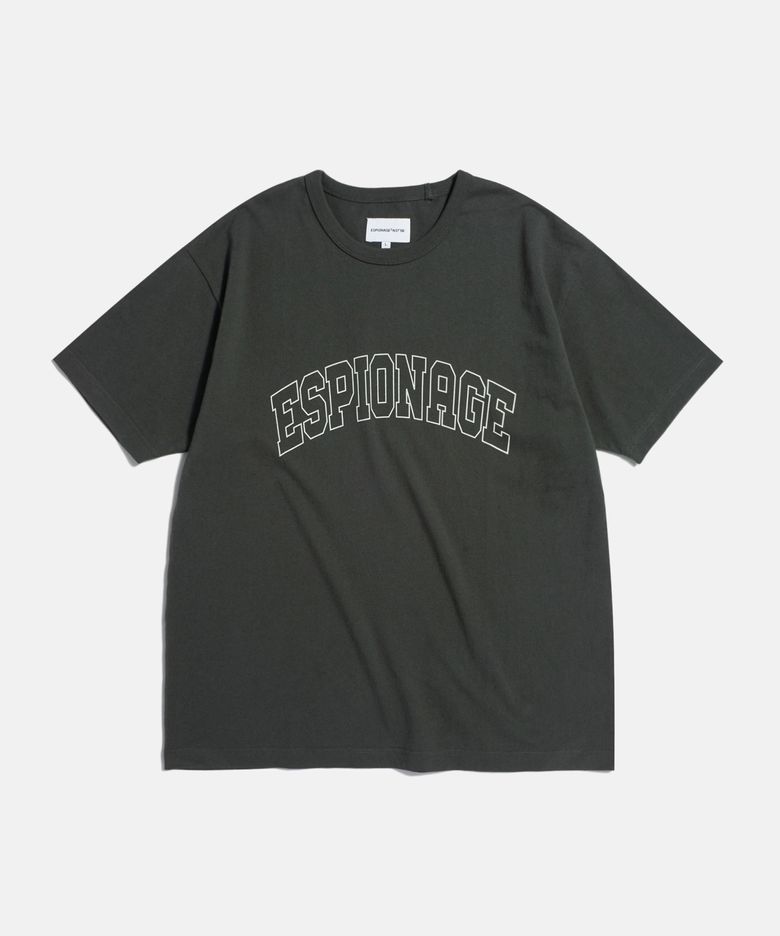 (Standard Fit) Collegiate Logo Tee Vintage Black