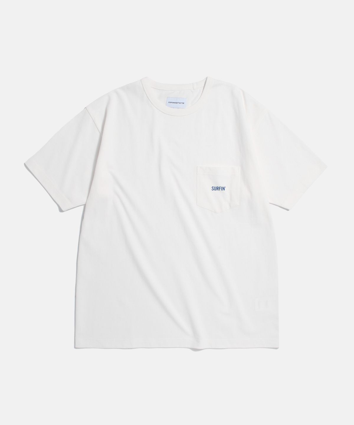 에스피오나지(ESPIONAGE) (Standard Fit) Surfin Pocket Tee Off White