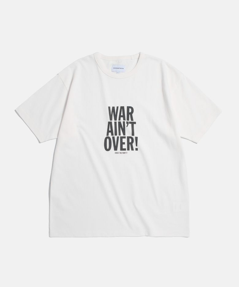 (Standard Fit) War Aint Over Tee Off White