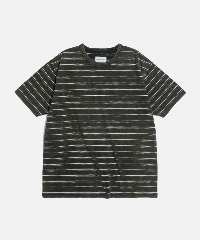 (Standard Fit) Vintage Washed Border Tee Black